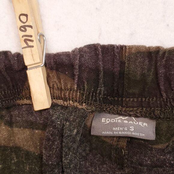 Eddie Bauer Lounge Pajama Sleepwear Pants Mens Size Small S Green Brown - Picture 4 of 8